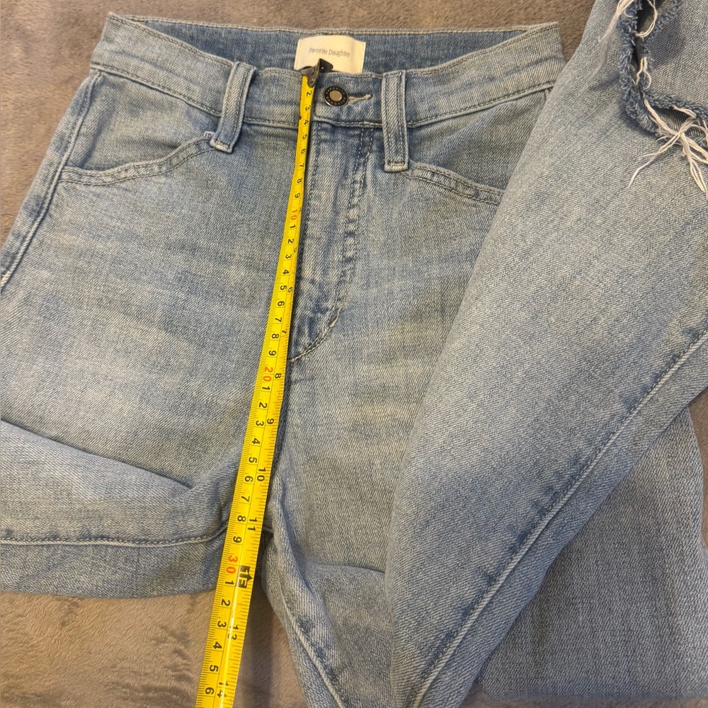 Favorite Daughter THE MISCHA SUPER HIGH RISE WIDE LEG ANKLE Women Jeans Size 23 - Picture 9 of 11